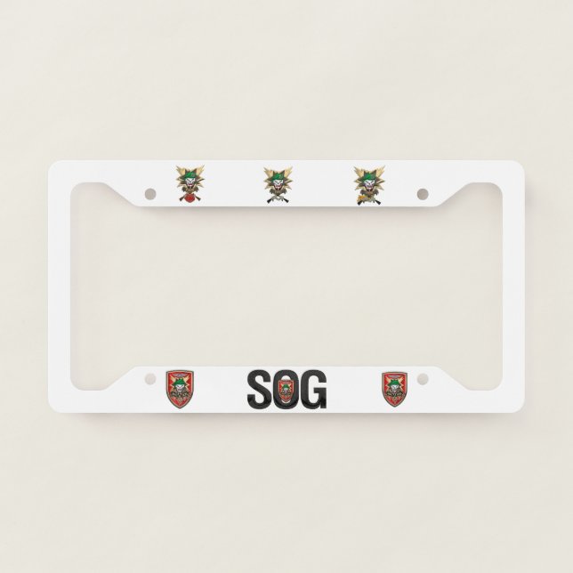 MACV SOG LICENSE PLATE FRAME (Front)