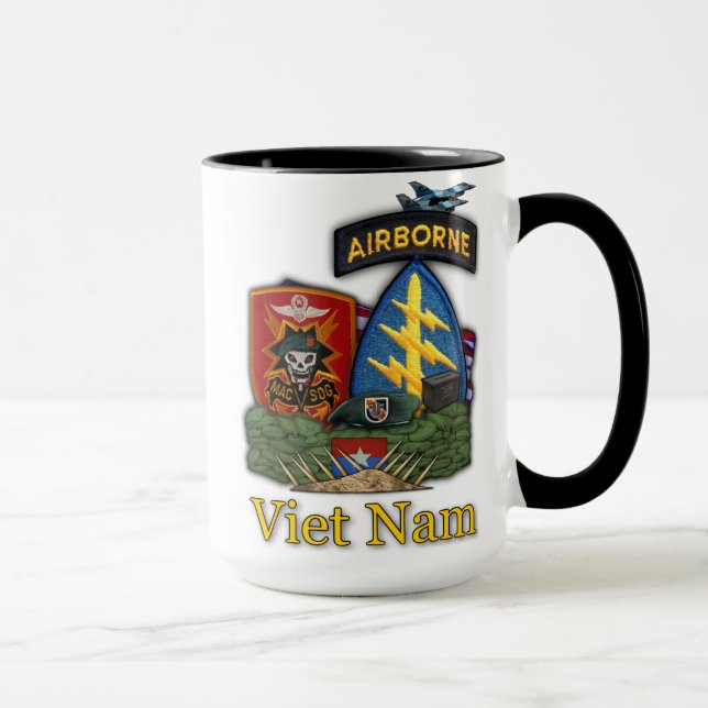 MACV SOG PATCH vietnam war vets mug (Right)