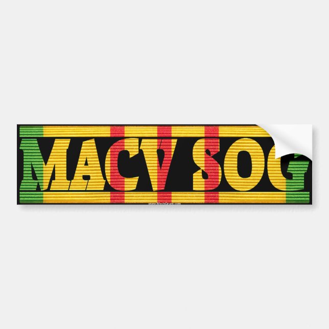 MACV SOG Vietnam Service Ribbon Sticker (Front)