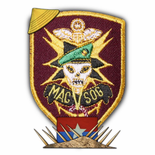 MACVSOG Military Assistance Command SOG Vietnam Cutout (Front)
