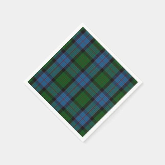 MacWilliam Tartan Plaid Paper Napkins (Corner)