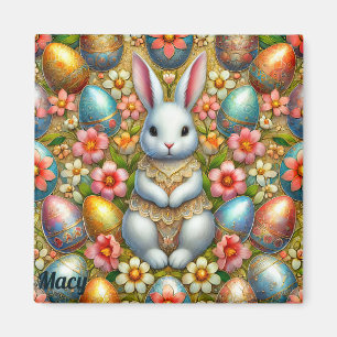MACY ~ Easter Bunny and Eggs ~ Magnet