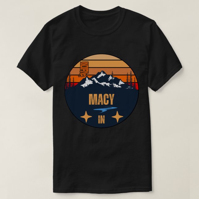 Macy, Indiana T-Shirt (Design Front)