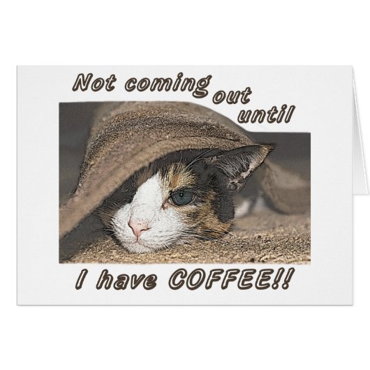 Macy Wants Coffee Too Cards (Front Horizontal)