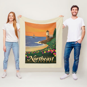 Macy's Flower Show Northeast Fleece Blanket