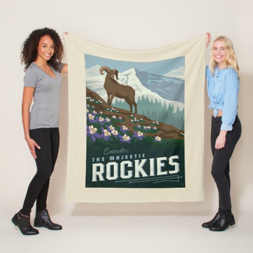 Macys Flower ShowRockies Fleece Blanket