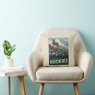 Macy's Flower Show Rockies Throw Pillow