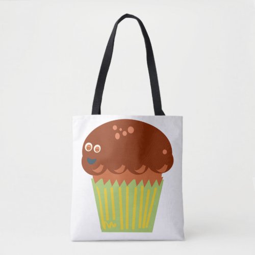 Mad About A Giant Muffin Cartoon Fun Tote Bag