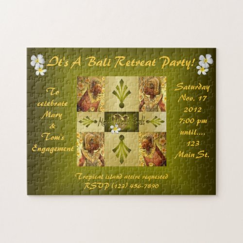 Mad About Bali Invitation Jigsaw Puzzle