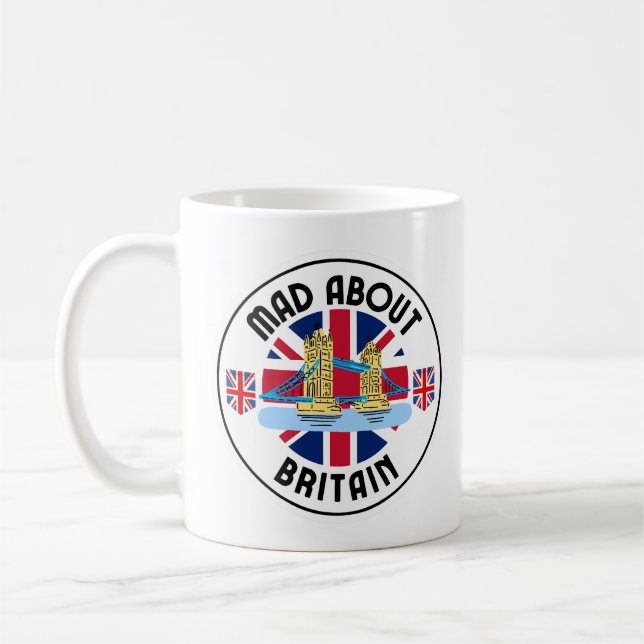 Mad About Britain Tower Bridge Coffee Mug (Left)