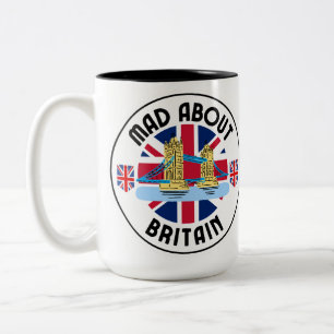 Mad About Britain Tower Bridge Two-Tone Coffee Mug