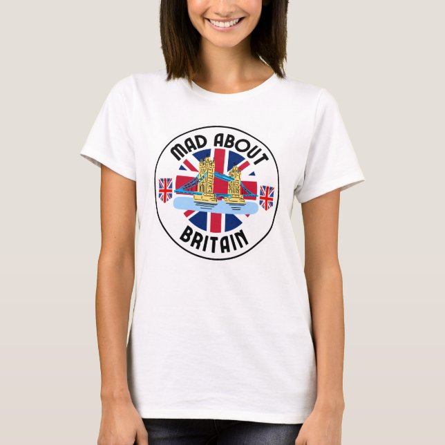 Mad About Britain Tower Bridge Women's T-Shirt (Front)