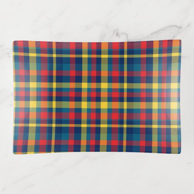 Mad About Plaid Trinket Tray (Front)