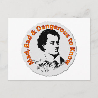 Mad, Bad & Dangerous to Know Postcard