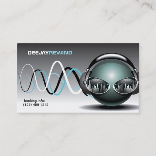Customizable Mad Beats - DJ Business Cards