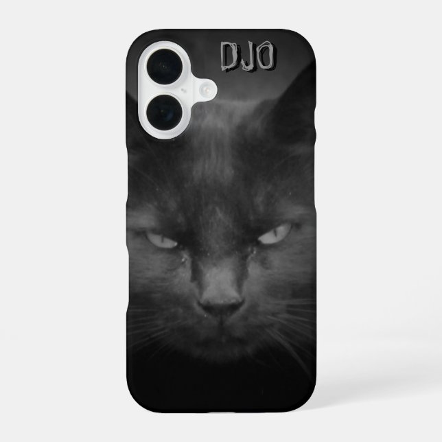 Mad Black Cat Iphone Case (Back)