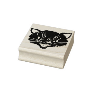 mad cat art stamp
