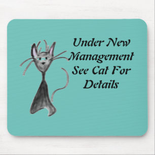 Mad Cat iPad by Sommer Hamilton Mouse Pad