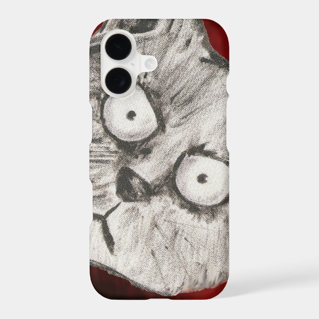 mad cat iphone case (Back)