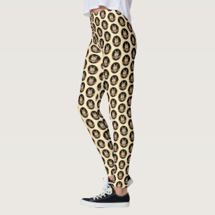 Mad Cat Painting - Cute Original Cat Art Leggings
