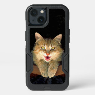Mad Cat Painting - Cute Original Cat Art iPhone 13 Case