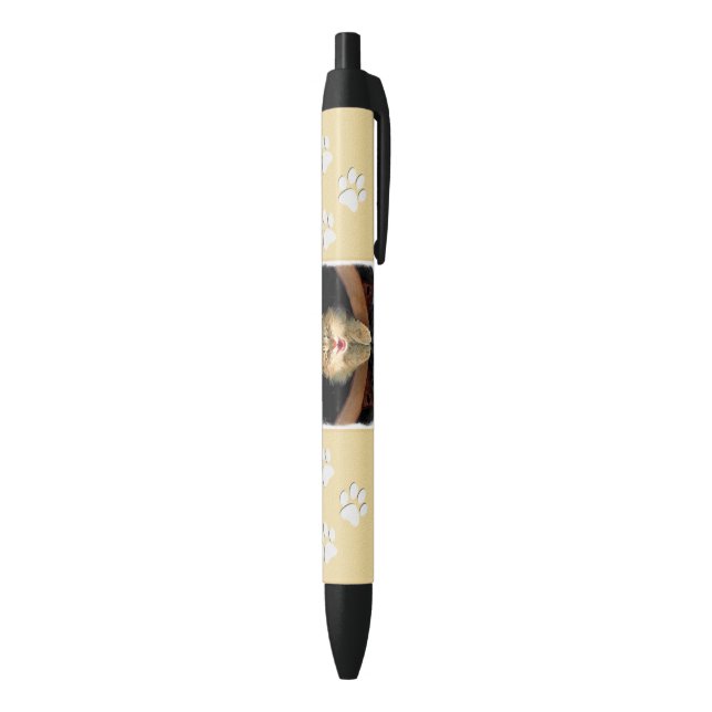 Mad Cat Painting - Cute Original Cat Art Pen (Bottom (Vertical))