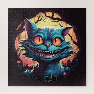 Mad Cheshire Cat Alice in Wonderland Jigsaw Puzzle