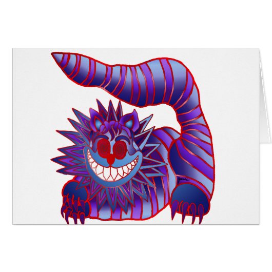 Mad Cheshire Cat Fire Cards (Front Horizontal)