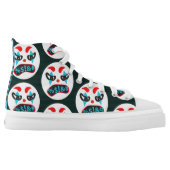 Mad Clown Face High-Top Sneakers (Left Shoe Inside)