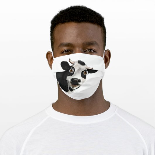 Mad Cow Face Mask (Worn)