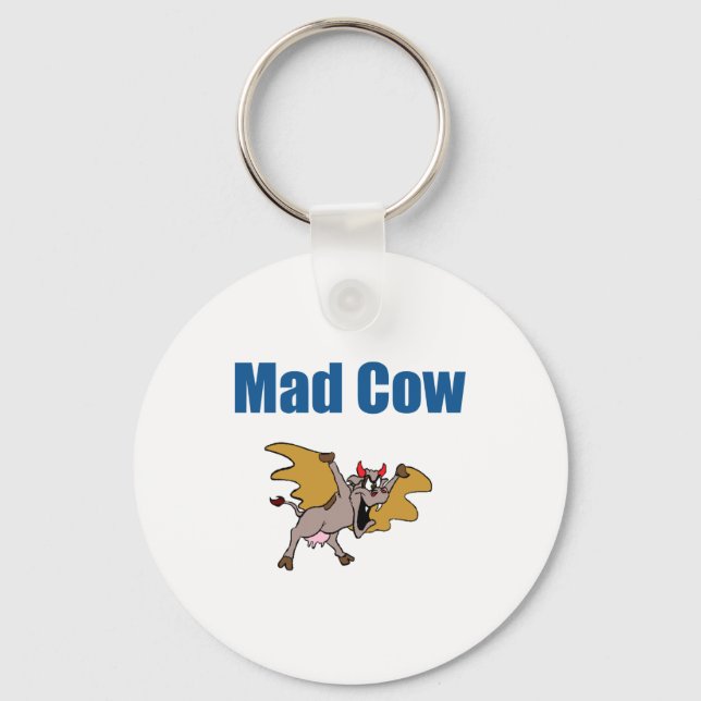 Mad Cow Keychain (Front)