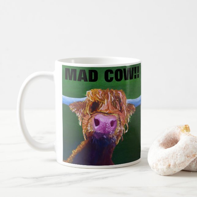 Mad Cow Mug (With Donut)