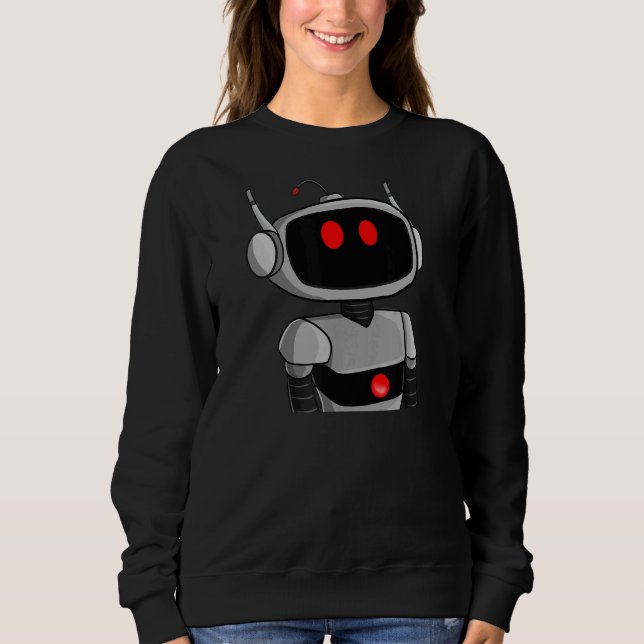 Mad Crazy Robot Nft Artwork Digital Robotics Ai Sweatshirt (Front)