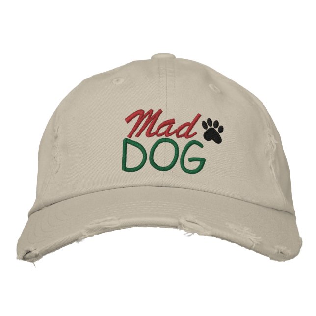 MAD DOG by SRF Embroidered Baseball Hat (Front)