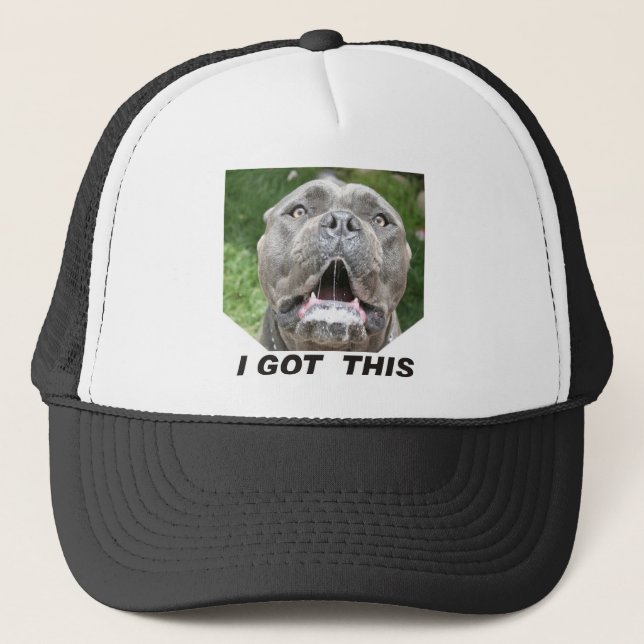 Mad Dog Hat- vicious Corso Trucker Hat (Front)