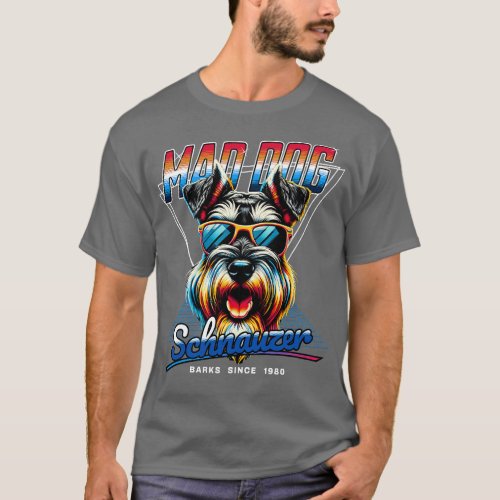 Mad Dog Schnauzer T_Shirt