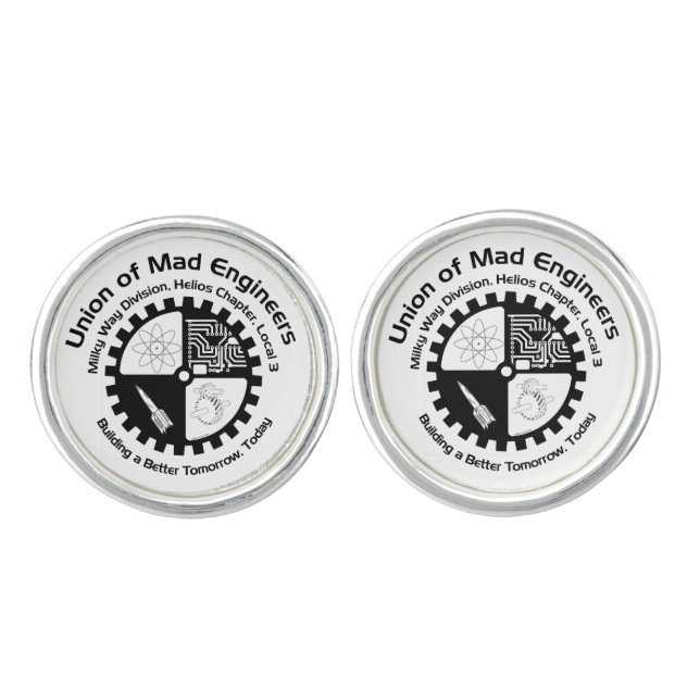 Mad Engineer Cufflinks (Front)