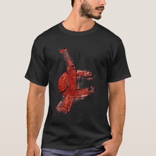Mad fisherman with backpack T-Shirt