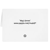 Mad Goose Card (Back Horizontal)