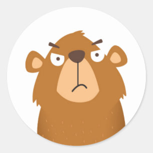 Mad Groundhog Classic Round Sticker