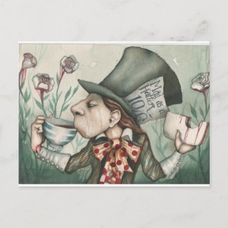 mad hatter 2 postcard