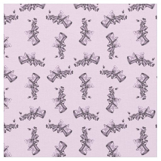 Mad Hatter Alice in Wonderland Print CUSTOM COLOR Fabric