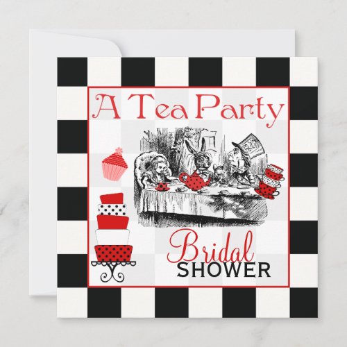 Mad Hatter Bridal Shower Invite