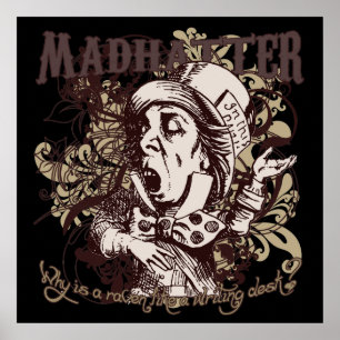 Mad Hatter Carnivale Style Poster