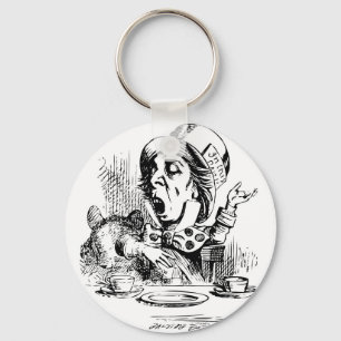 Mad Hatter engaging in rhetoric Keychain