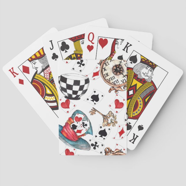 Mad Hatter Hat and Cards (Back)