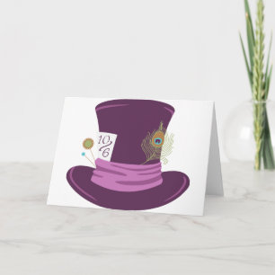 Mad Hatter Hat Card