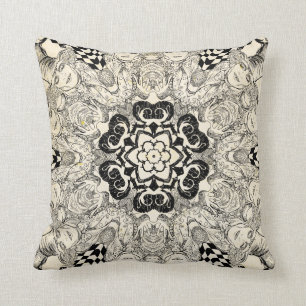Mad Hatter Kaleidoscope 2 Throw Pillow