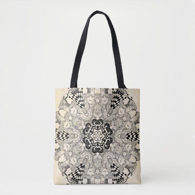 Mad Hatter Kaleidoscope 2 Tote Bag (Front)