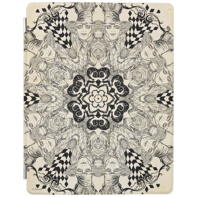 Mad Hatter Kaleidoscope iPad Smart Cover (Front)
